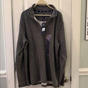 GAP Men's Dark Gray Zip-Up Sweater